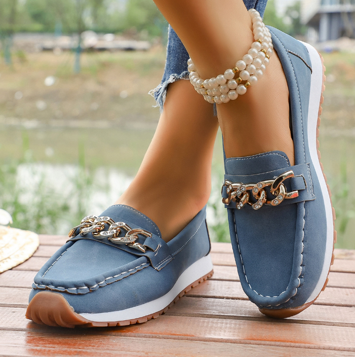 Gemma | Chain-Detail Comfort Loafers