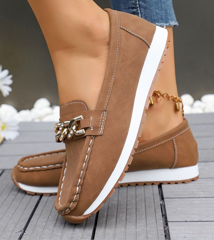 Gemma | Chain-Detail Comfort Loafers