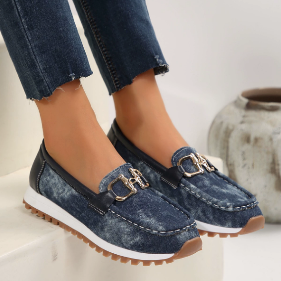 Frances | Buckle-Detail Slip-On Loafers