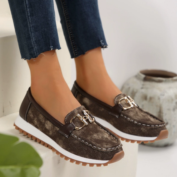 Frances | Buckle-Detail Slip-On Loafers