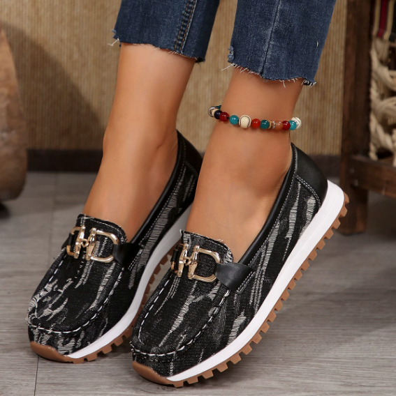 Frances | Buckle-Detail Slip-On Loafers