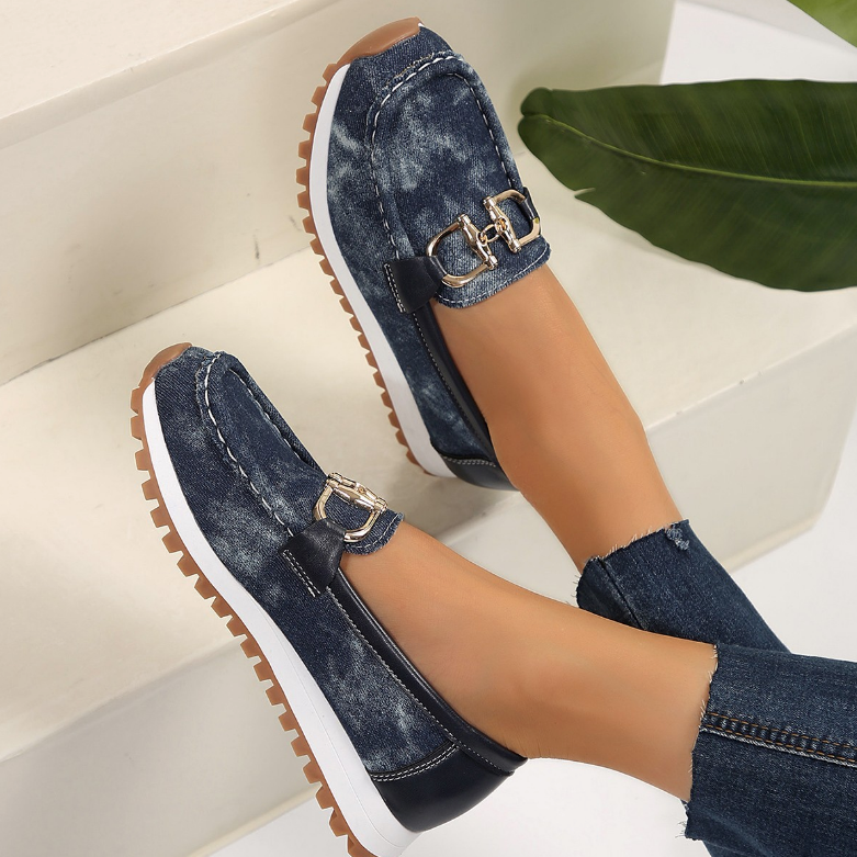 Frances | Buckle-Detail Slip-On Loafers