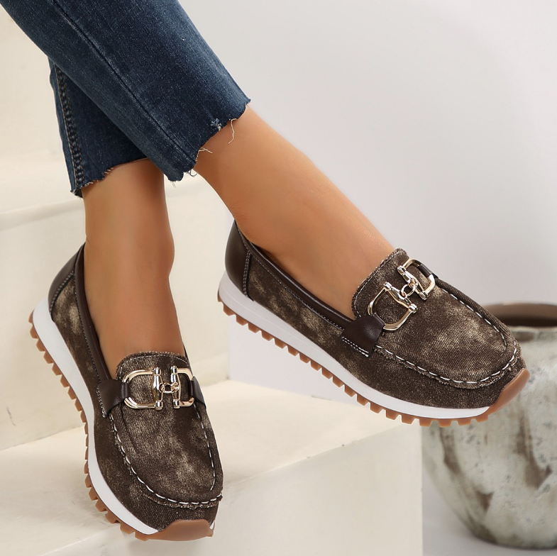 Frances | Buckle-Detail Slip-On Loafers
