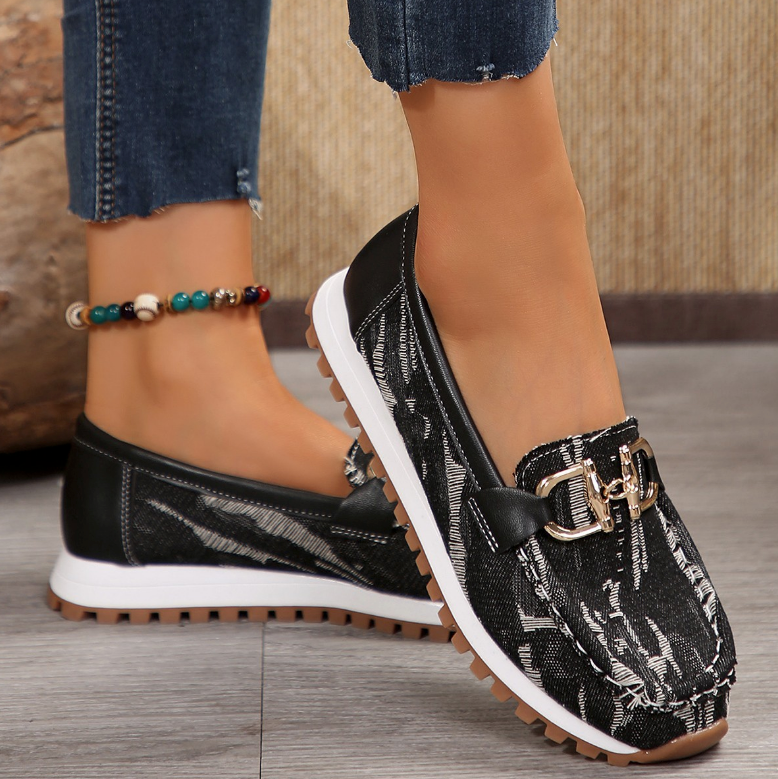 Frances | Buckle-Detail Slip-On Loafers