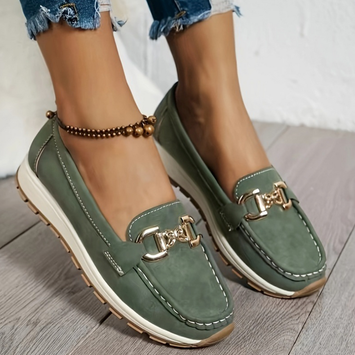 Henrietta | Buckle-Detail Platform Loafers