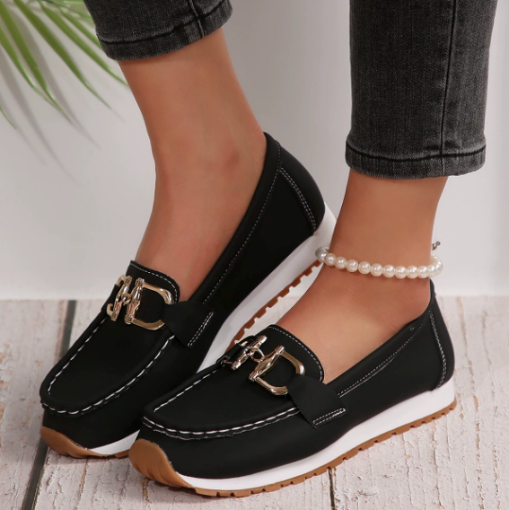 Margaret | Buckle-Detail Loafers