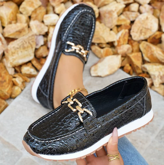 Francesca | Chain-Detail Comfort Loafers