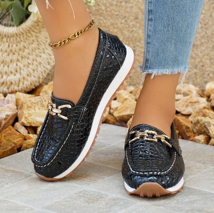 Francesca | Chain-Detail Comfort Loafers