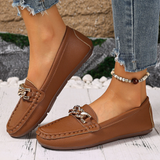 Georgiana | Buckle-Detail Flat Loafers