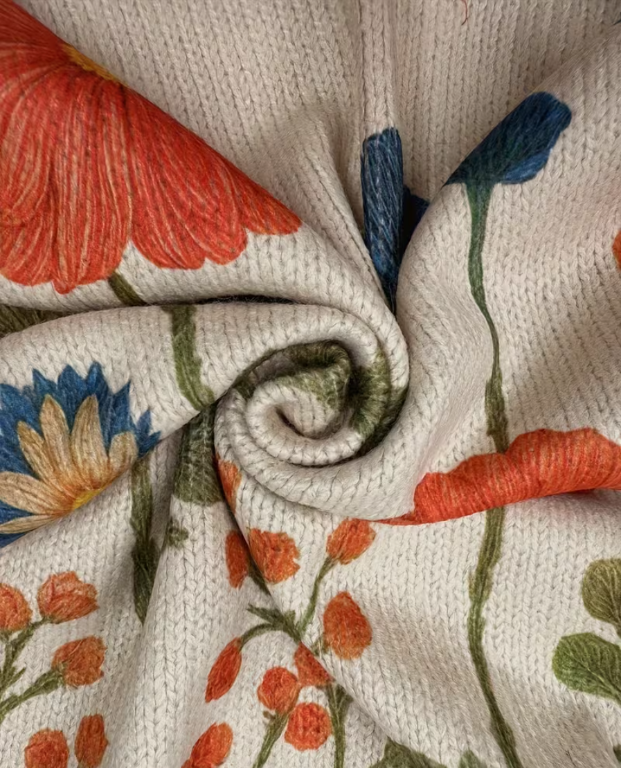 Ingrid | Wildflower Meadow Zip Cardigan