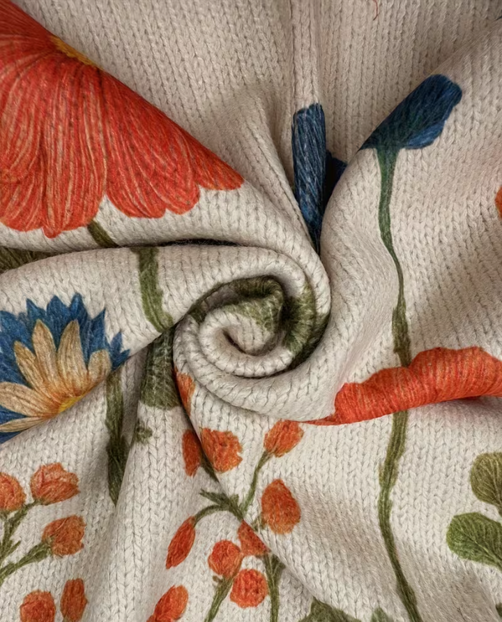 Ingrid | Wildflower Meadow Zip Cardigan