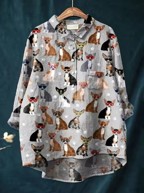 Betsy | Playful Print Blouse