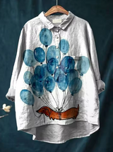 Cleo | Artful Print Relaxed Blouse