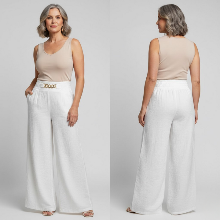 Audrey | High-Waisted Wide-Leg Trousers