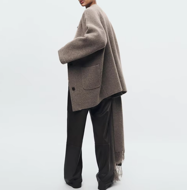 Bridie | Scarf-Collar Wrap Coat