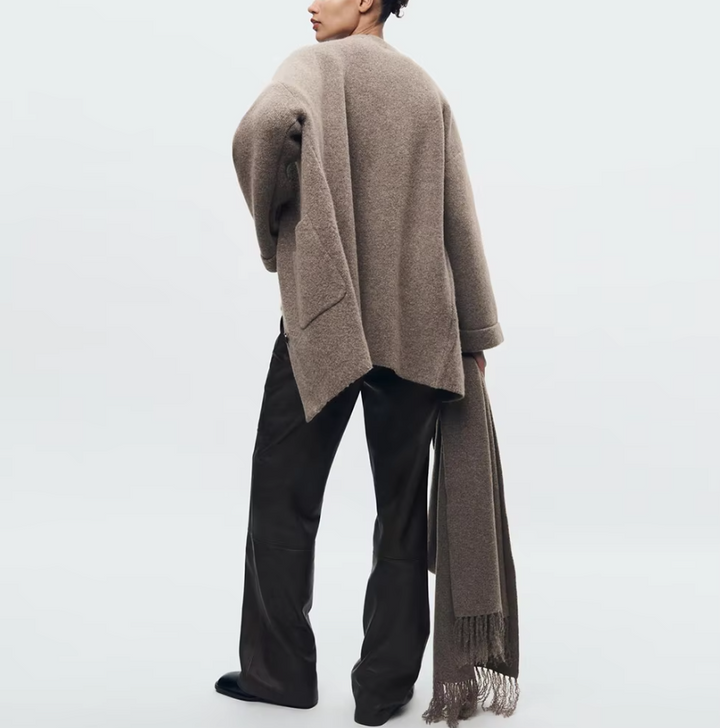 Bridie | Scarf-Collar Wrap Coat
