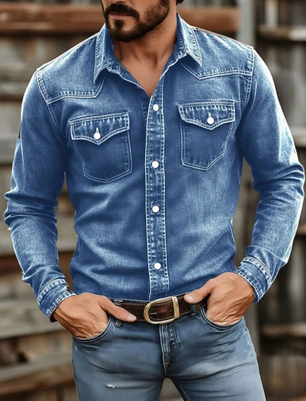 Emerson | Refined Western Long Sleeve Shirt