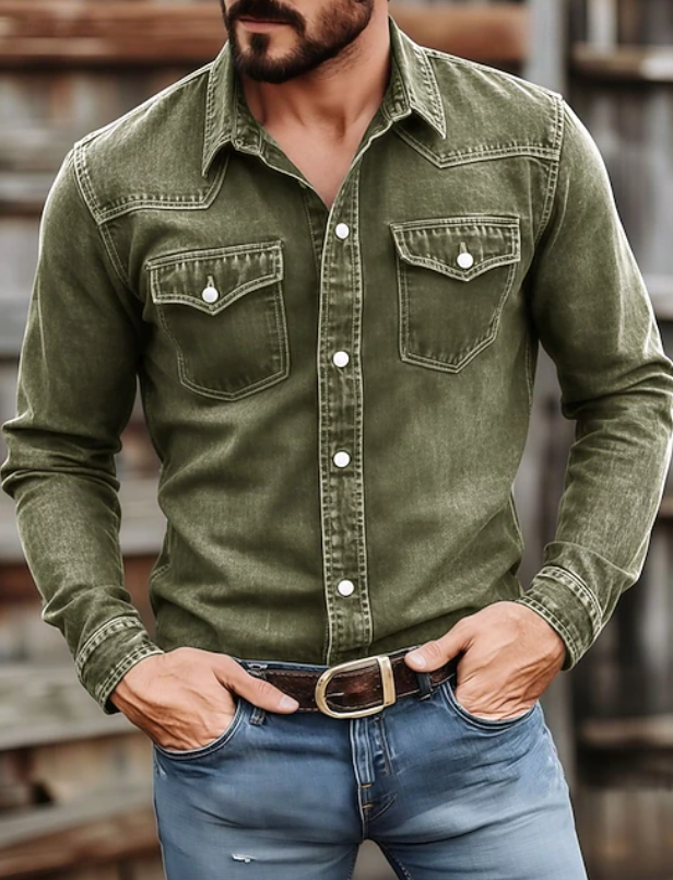 Emerson | Refined Western Long Sleeve Shirt