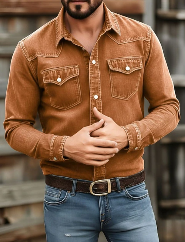 Emerson | Refined Western Long Sleeve Shirt