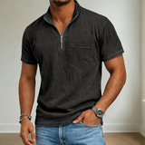 Callum | Zip-Neck Short-Sleeve Polo Shirt