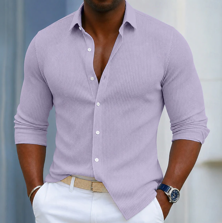 Adrian | Refined Textured Button-Up Shirt