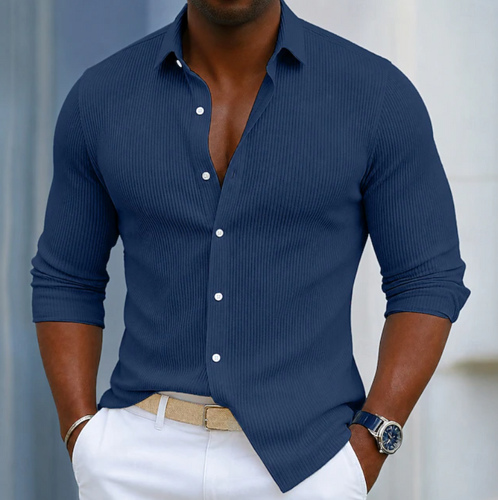 Adrian | Refined Textured Button-Up Shirt