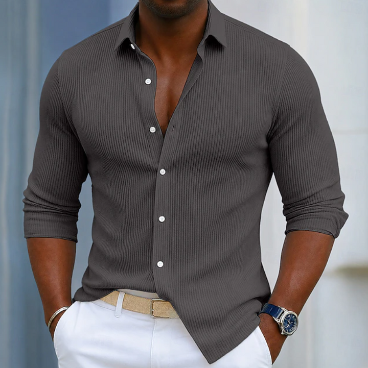 Adrian | Refined Textured Button-Up Shirt
