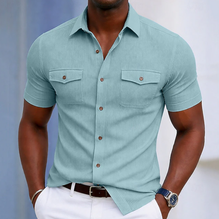 Landon | Refined Pocket Button Shirt