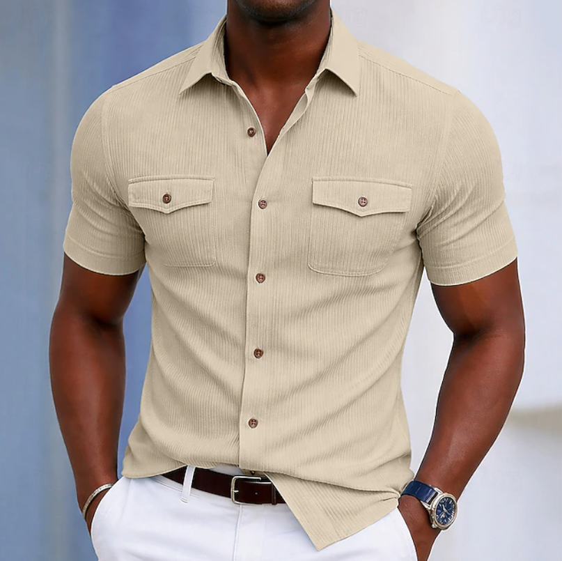 Landon | Refined Pocket Button Shirt