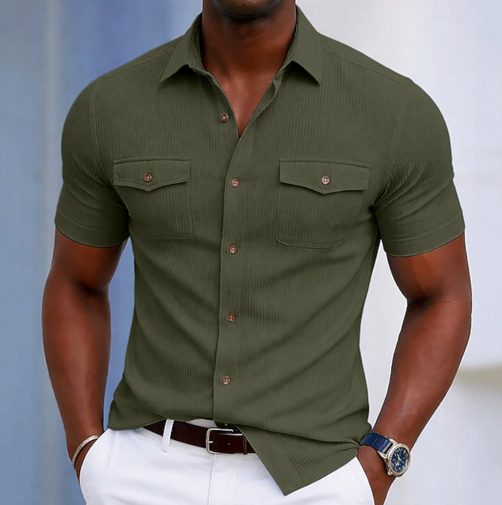 Landon | Refined Pocket Button Shirt