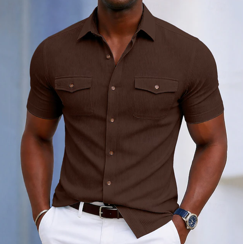 Landon | Refined Pocket Button Shirt