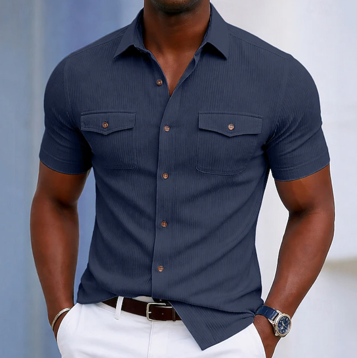 Landon | Refined Pocket Button Shirt