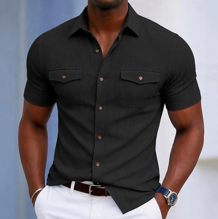 Landon | Refined Pocket Button Shirt