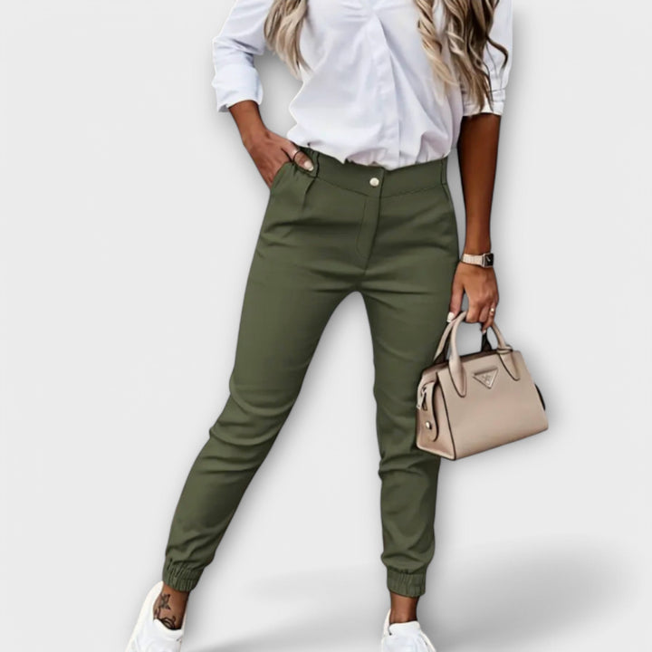 Greer | Tapered High-Waist Trousers
