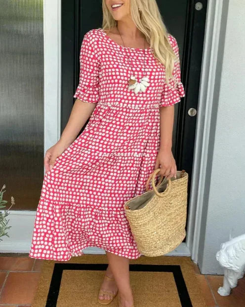 Tabitha | Tiered Spotted Summer Dress