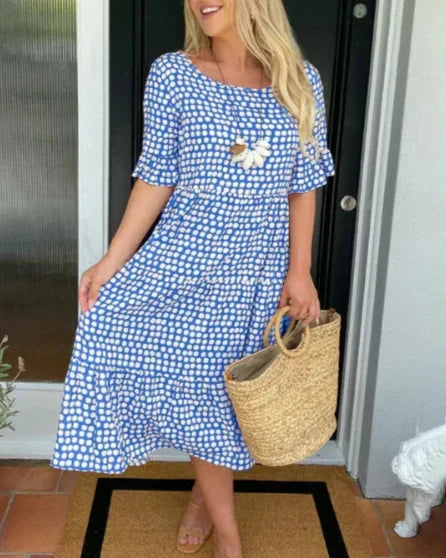 Tabitha | Tiered Spotted Summer Dress