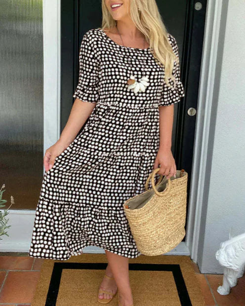 Tabitha | Tiered Spotted Summer Dress