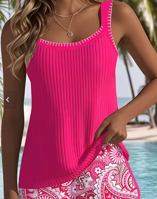 Naomi | Tropical Bloom Two-Piece Swim Set