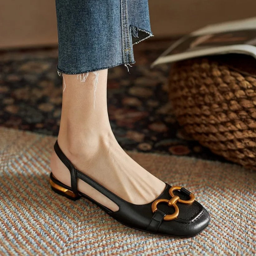 Camellia | Elegant Buckle Slingbacks