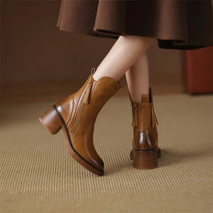 Marilyn | Block-Heel Ankle Boots