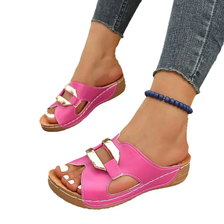Freya | Cushioned Wedge Sandals