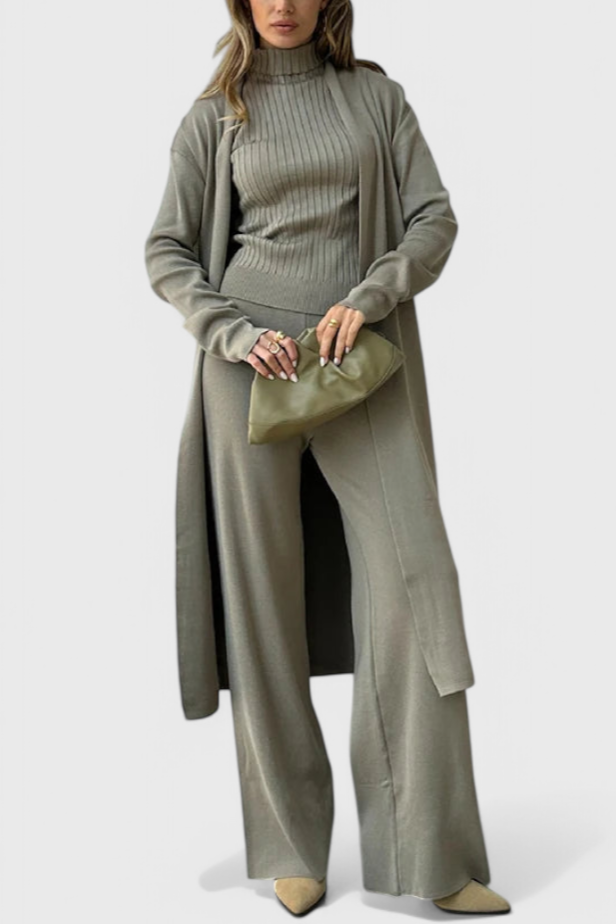 Vesper | Elegant Soft-Knit Three-Piece Set