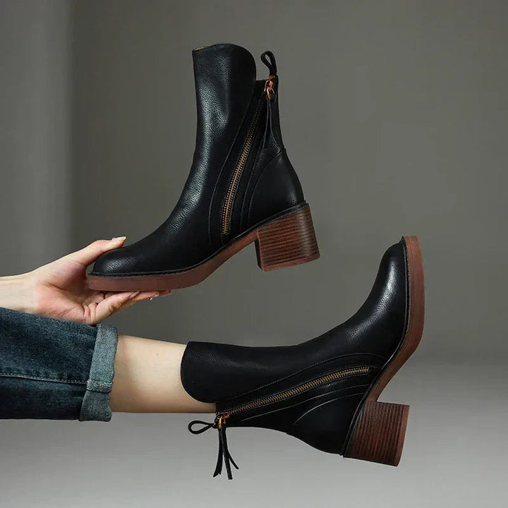 Marilyn | Block-Heel Ankle Boots