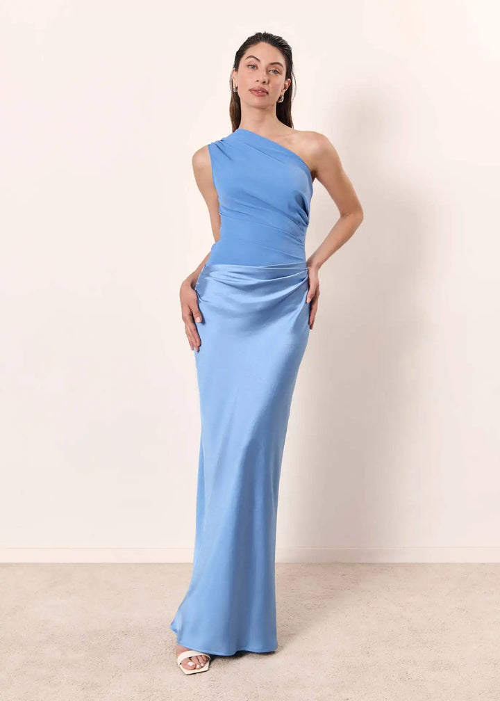 Elspeth | Draped One-Shoulder Maxi Dress