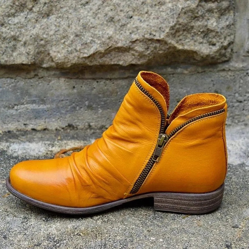 Vivienne | Slouch Side-Zip Ankle Boots