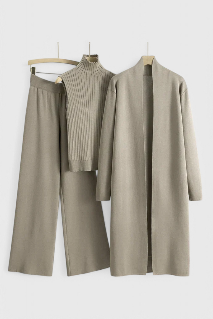 Vesper | Elegant Soft-Knit Three-Piece Set