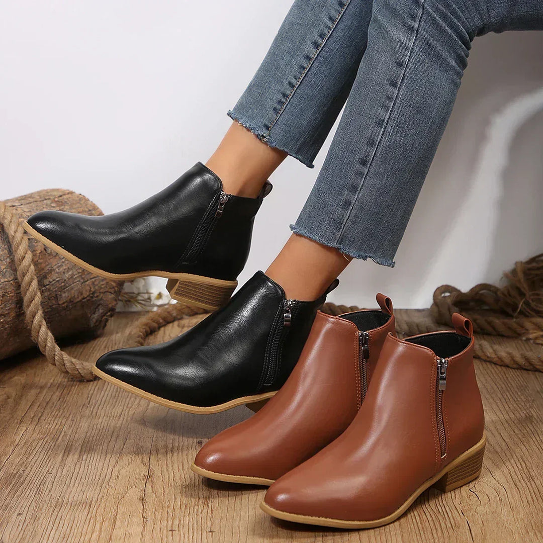 Elsie | Comfort Block-Heel Ankle Boots