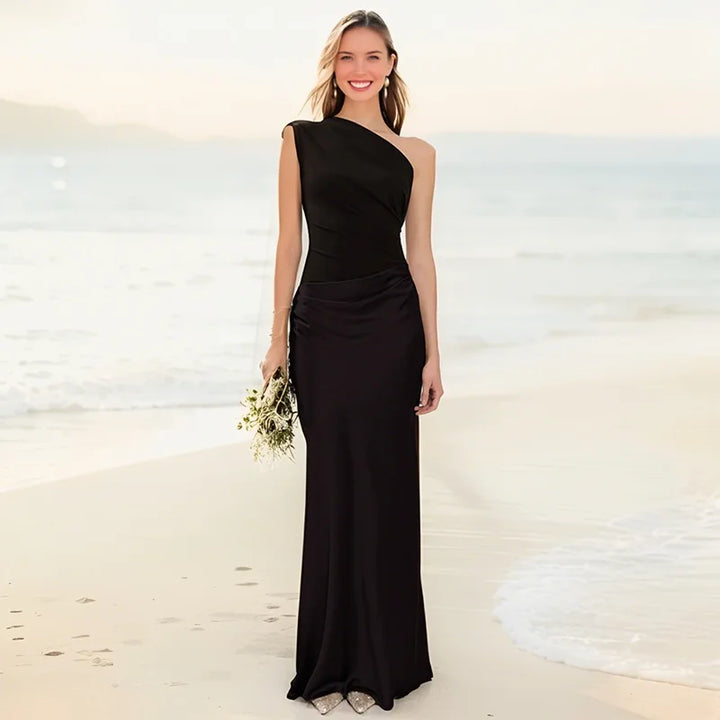 Lena | One-Shoulder Maxi Dress