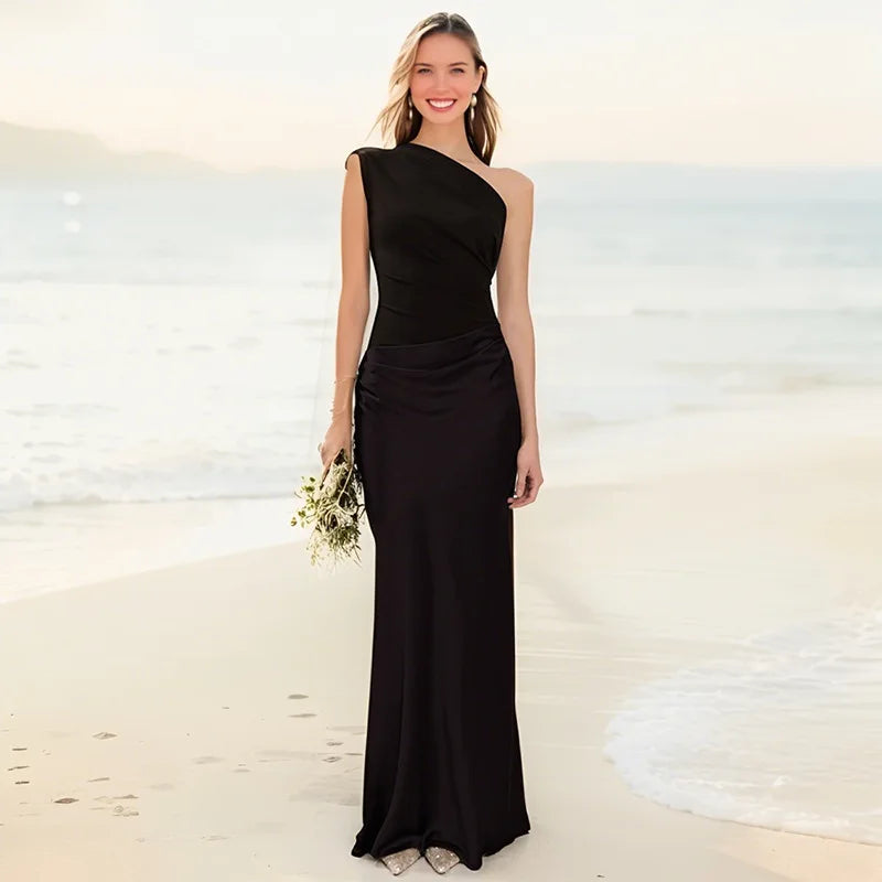 Lena | One-Shoulder Maxi Dress