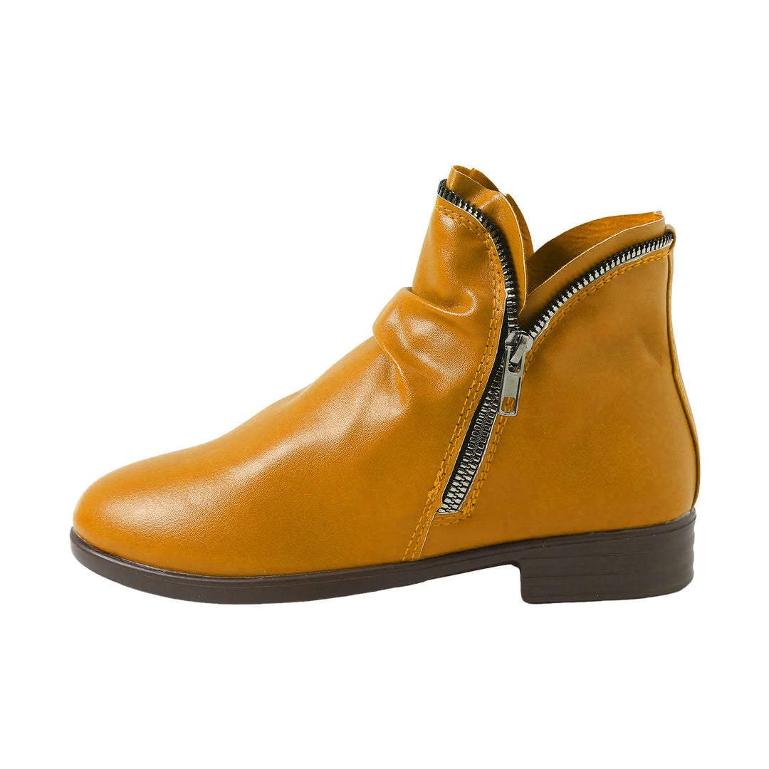 Ruth | Slouched Zip Ankle Boots